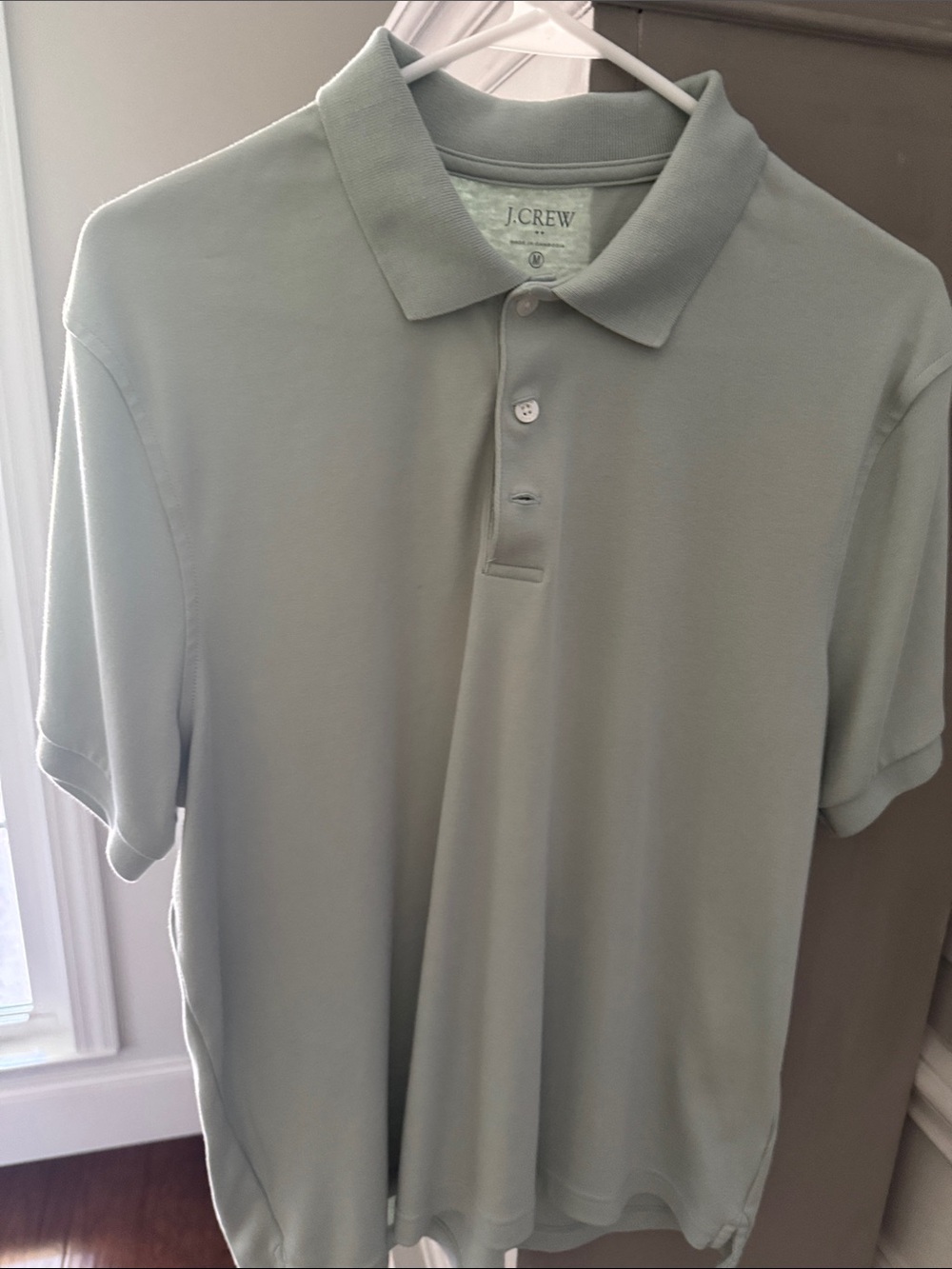 J. Crew Men's Sage Green ultra soft Polo Shirt